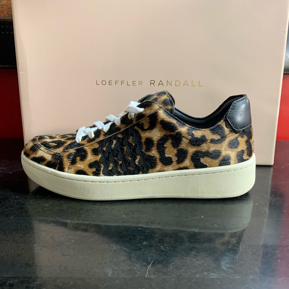 Loeffler Randall NIB! Leopard Sneakers $395 - Picture 3 of 16